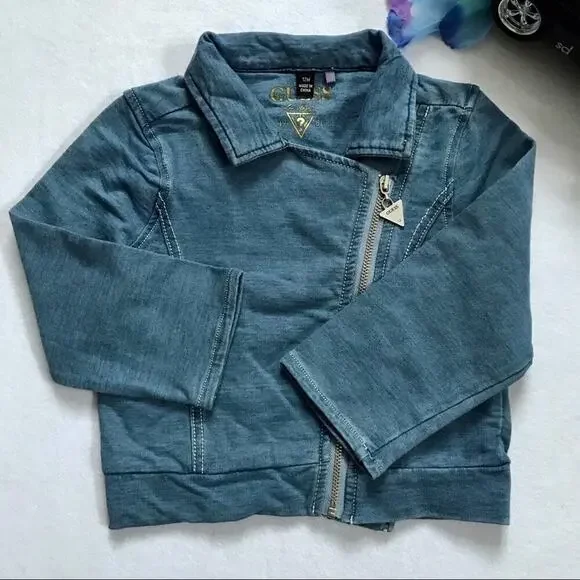 Guess Chambray Jacket and Cat & Jack Bolero New Bundle for Girls 12M - Picture 4 of 16